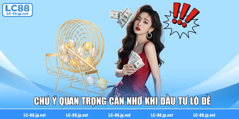 Chú ý quan trọng cần nhớ khi đầu tư lô đề