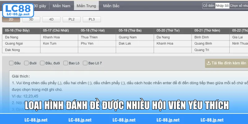Loại hình đánh đề được nhiều hội viên yêu thích